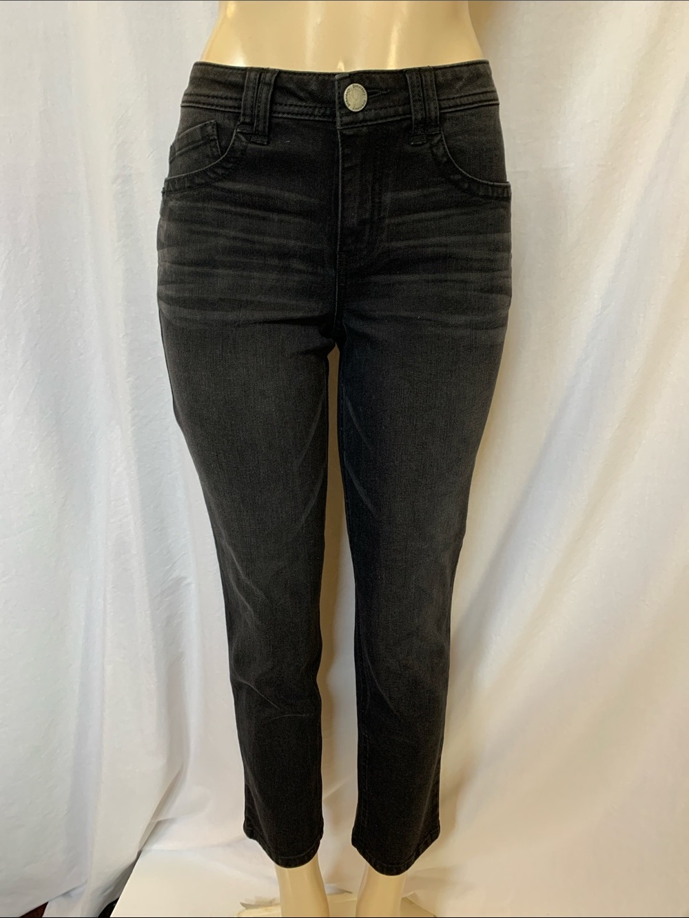 DEMOCRACY Women's Vintage Black Wash Size 6 High-Rise Skinny Jeans NWOT - Picture 3 of 8